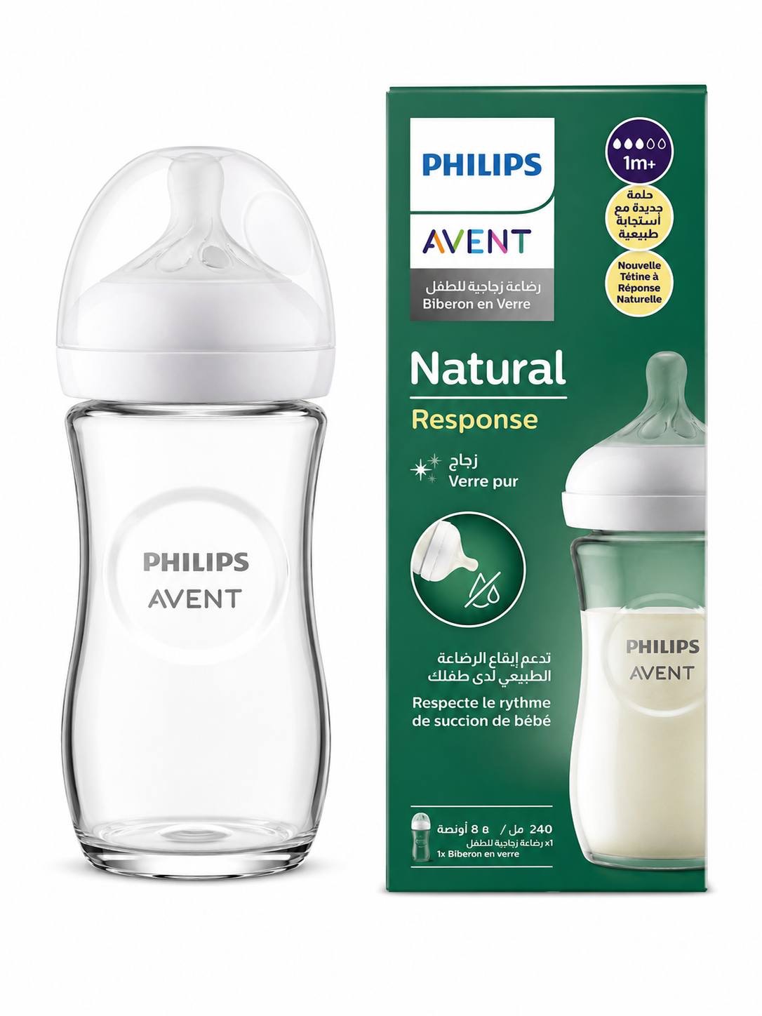 شیشه شیر 240ml برند Avent