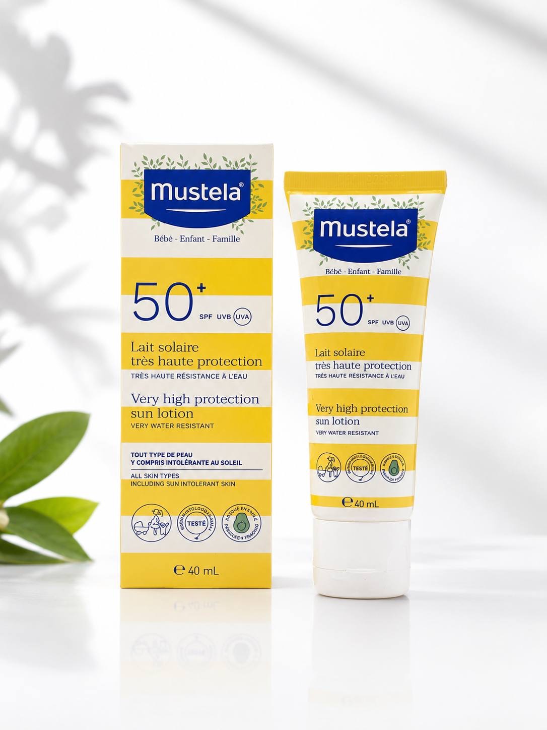 کرم ضد افتاب کودک با spf+50 برند موستلا