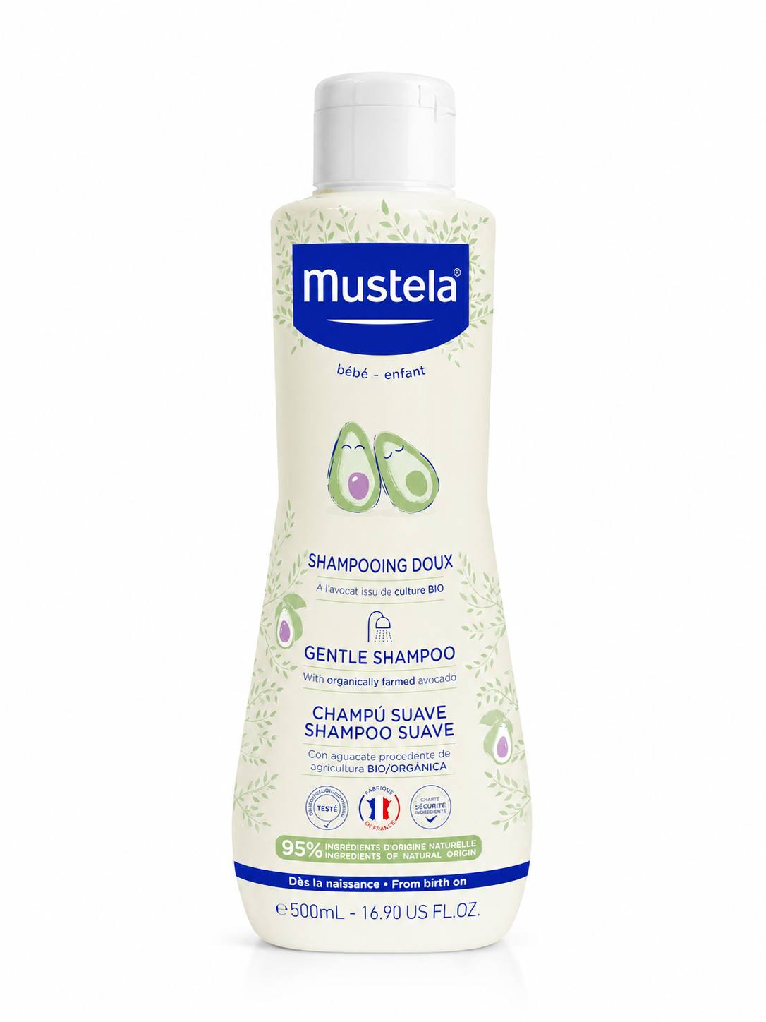 شامپو سر 500ml برند mustela